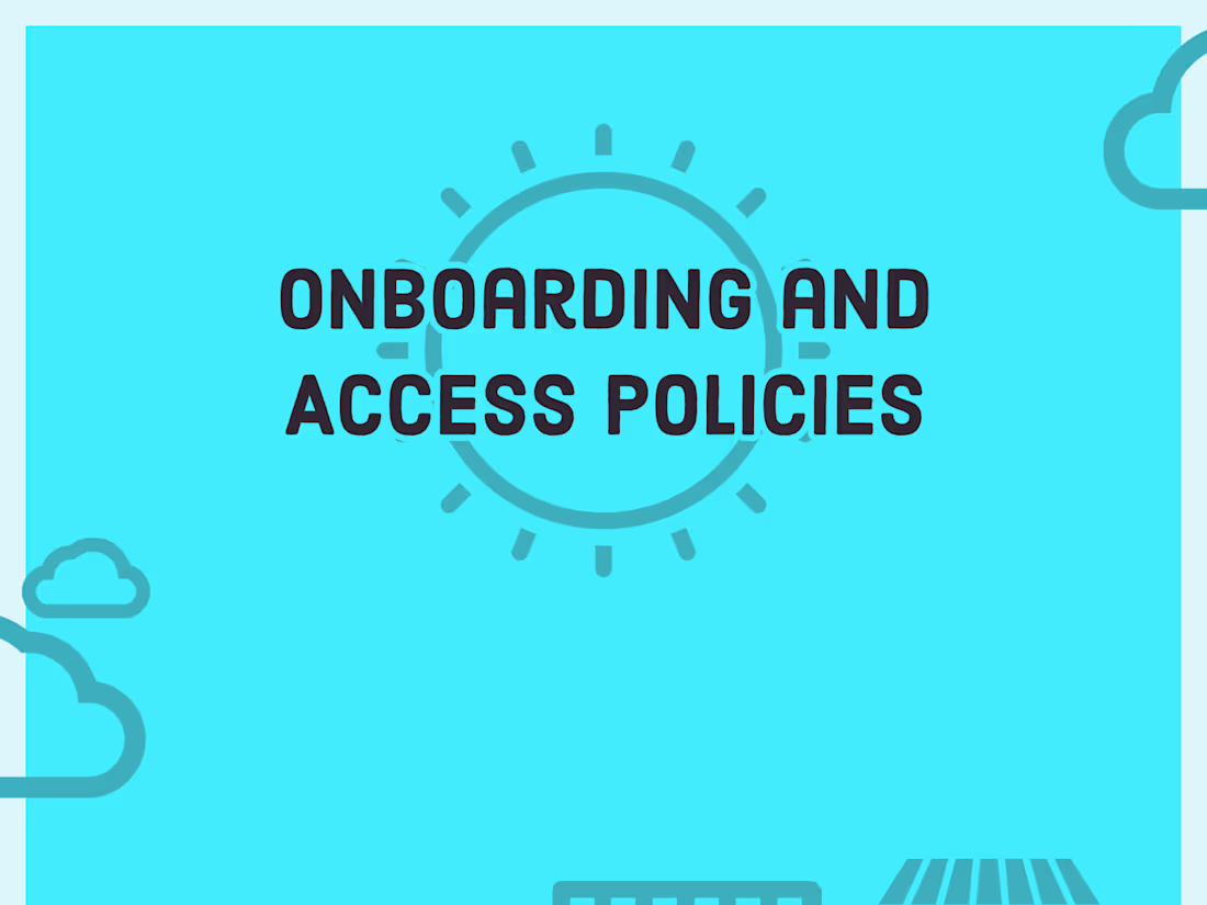 Cover image for Onboarding and Access Policy Template