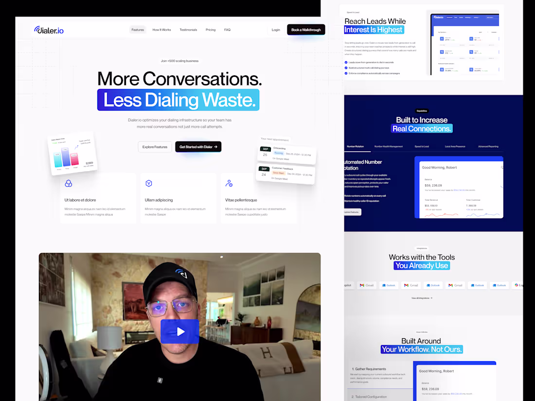 Cover image for Dialer.io SaaS Website Revamp | Product UX & Conversion Strategy