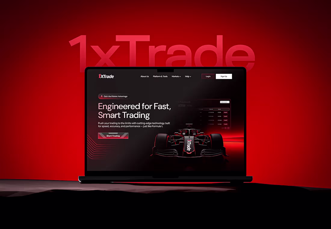 Cover image for 1xTrade | F1 Themed Trading Web UI