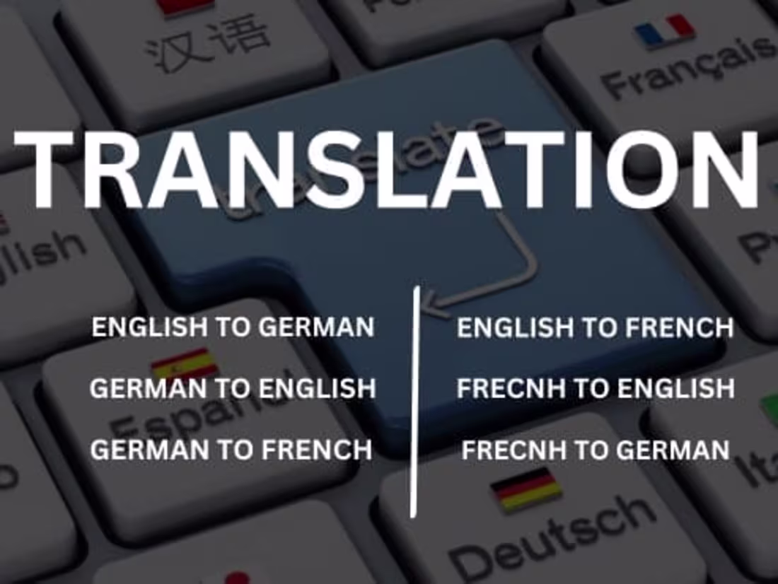 Cover image for I translate English to German/French documents
