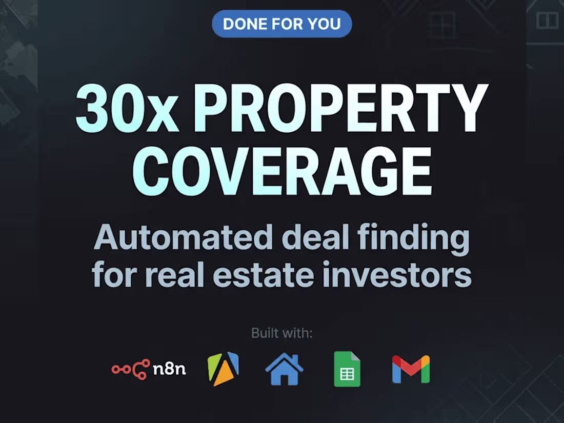 Cover image for I'll build your Zillow deal finder for investors | DFY