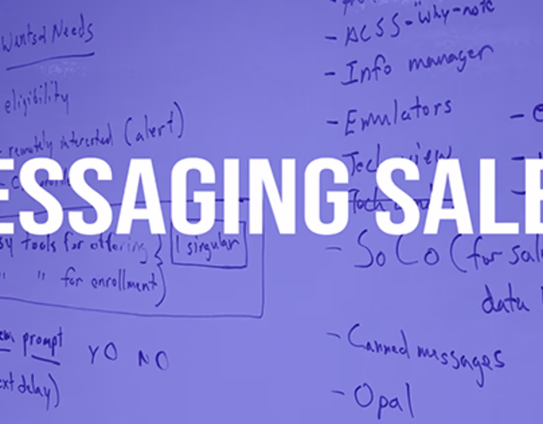 Cover image for Messaging Sales