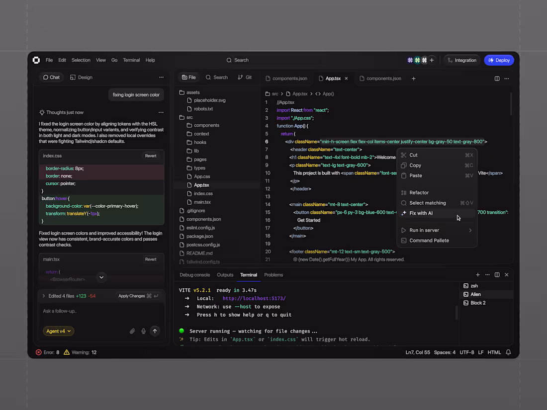 Cover image for Oqta - AI Builder Dashboard
