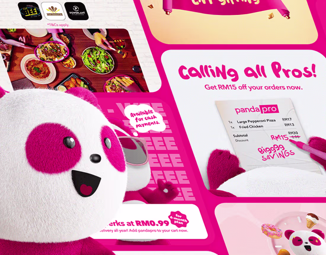 Cover image for Foodpanda Design Portfolio on Behance