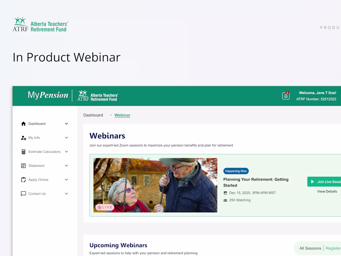 Cover image for ATRF Webinar