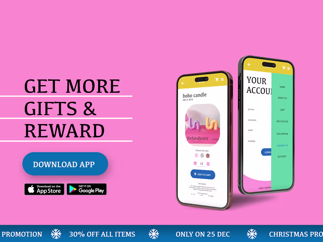 Cover image for Website & Filter Design | Nyala Candle