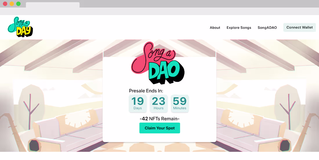 Cover image for Songaday website redesign