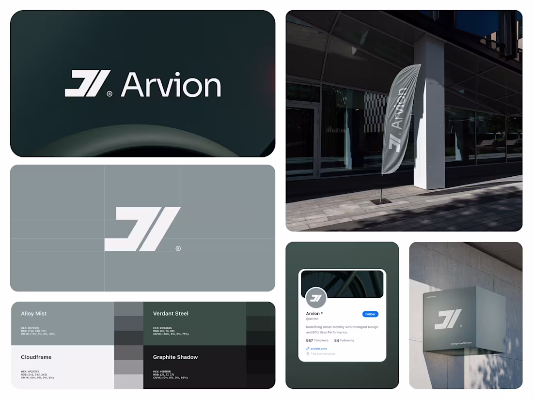 Cover image for Arvion Visual Identity System