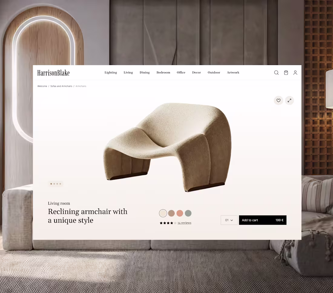 Cover image for HarrisonBlake - Ecommerce & UX UI Design