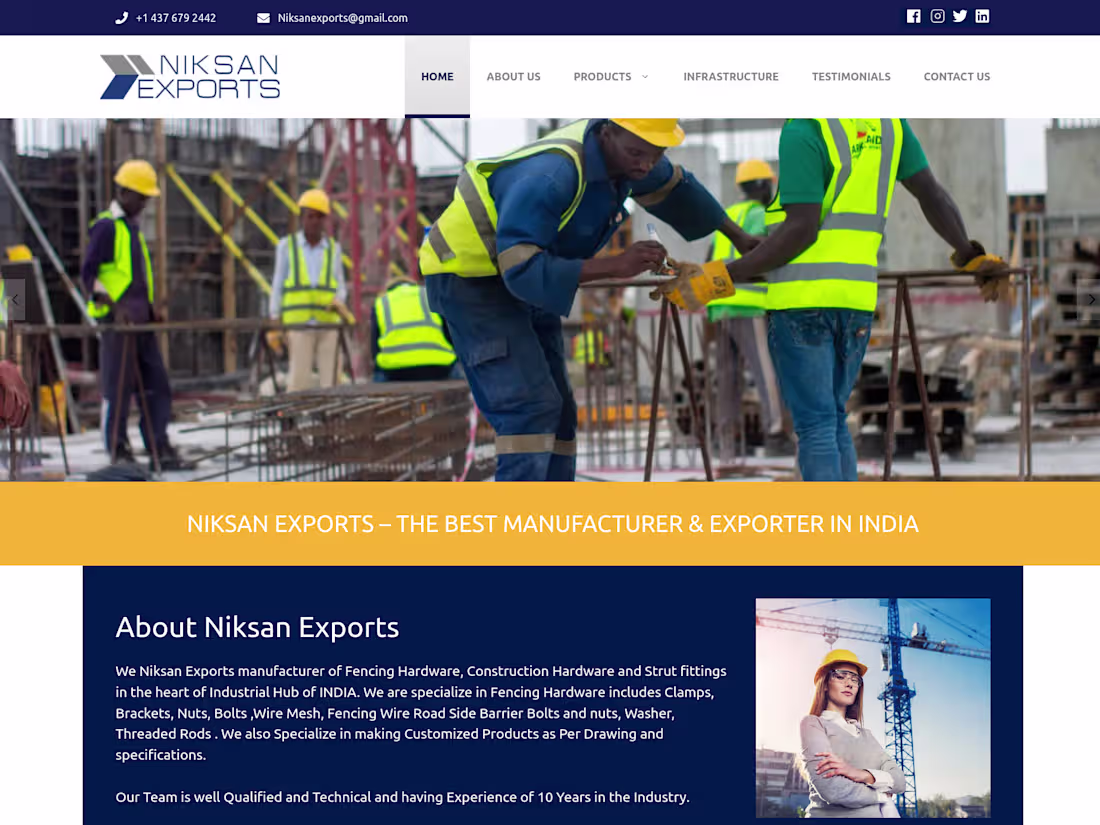 Cover image for Niksan Exports