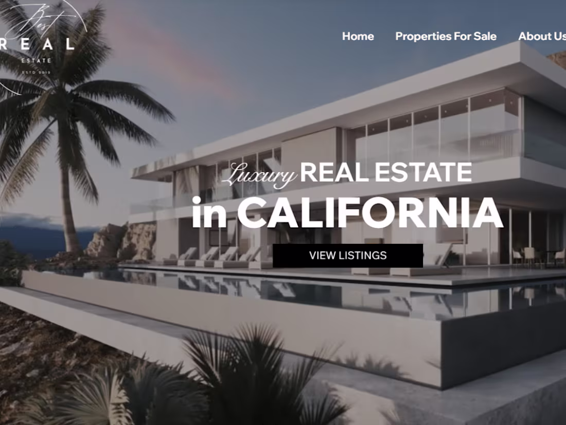 Cover image for Luxury Real Estate Broker Website
