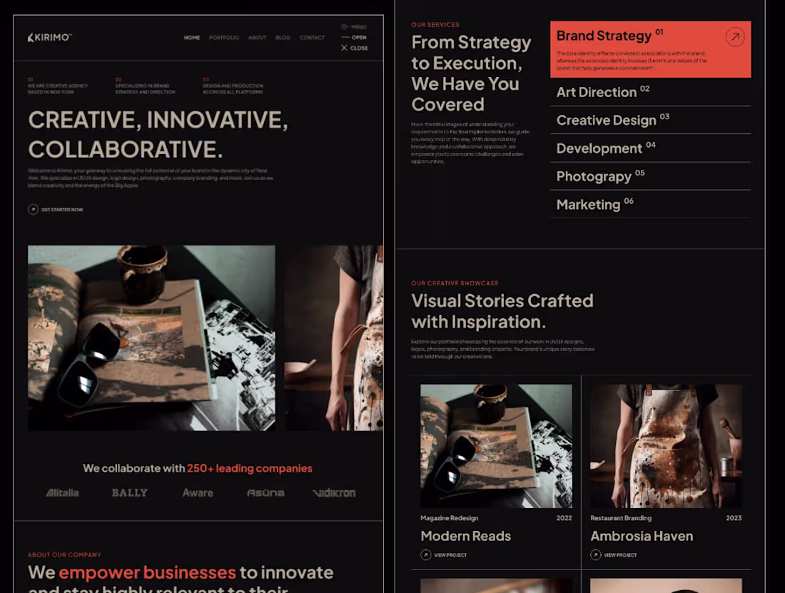 Cover image for Kirimo - Creative Portfolio Website