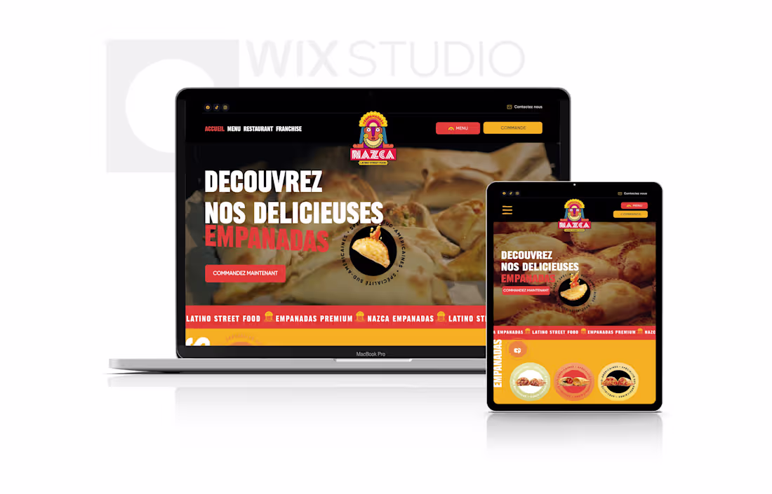Cover image for Nazca Empanadas – Full Website Design in Wix Studio