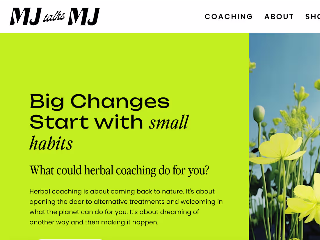 Cover image for MJ talks MJ Website Copy