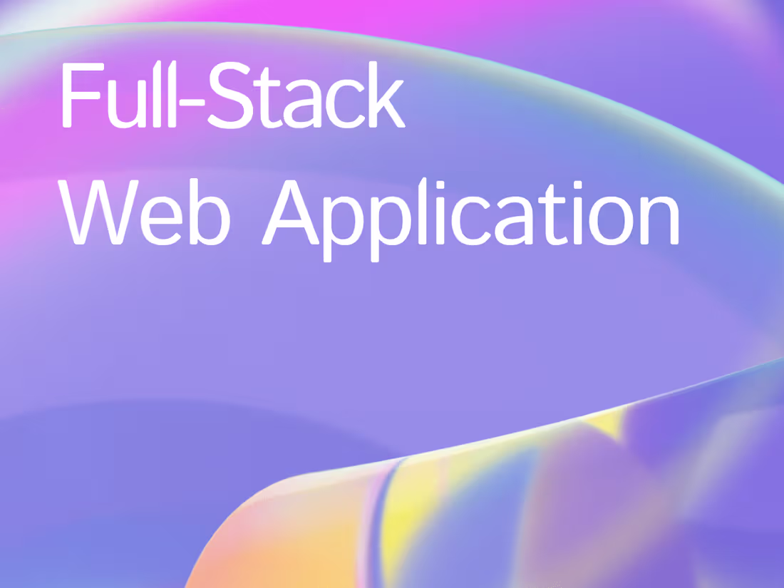 Cover image for Full-Stack Webpage