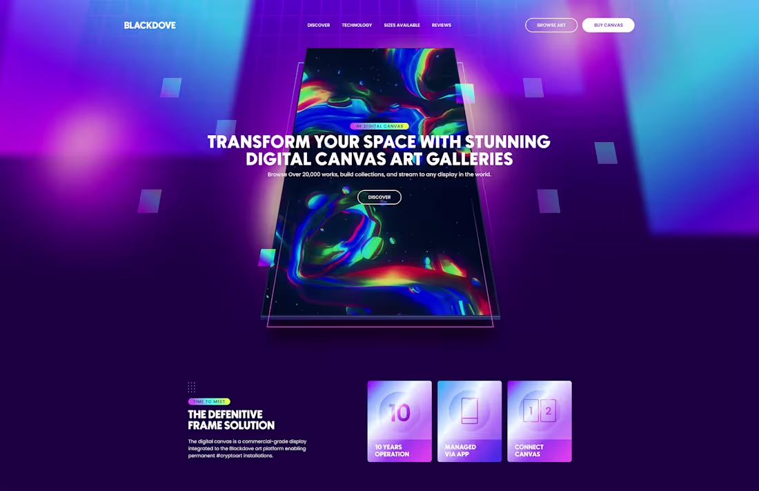 Cover image for Blackdove - Website Design