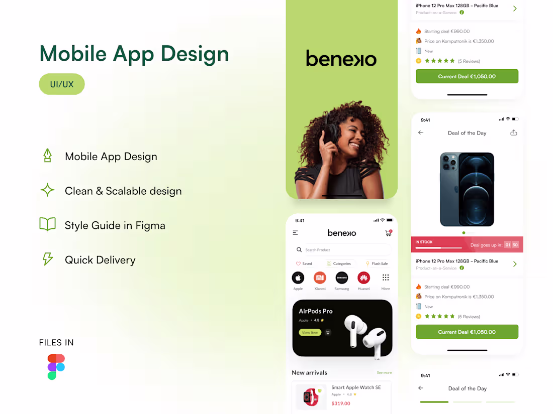 Cover image for 📱 Mobile App Design for Beneko · E-Commerce