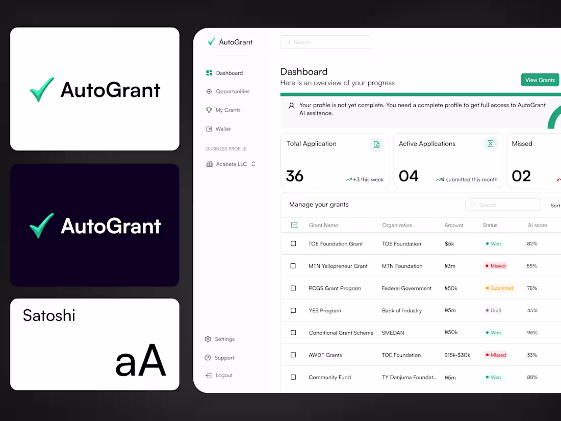 Cover image for AutoGrant - AI-Powered Grant Platform Design and Development