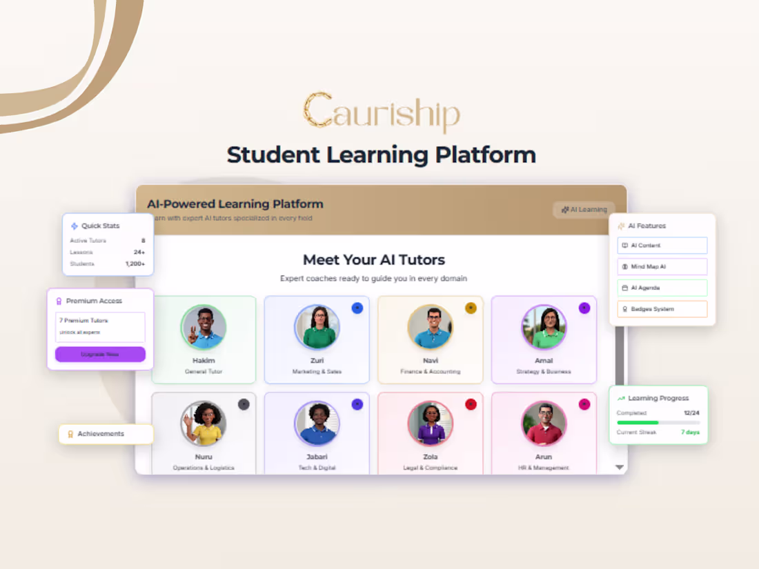 Cover image for Cauriship: AI-Powered Business Academy