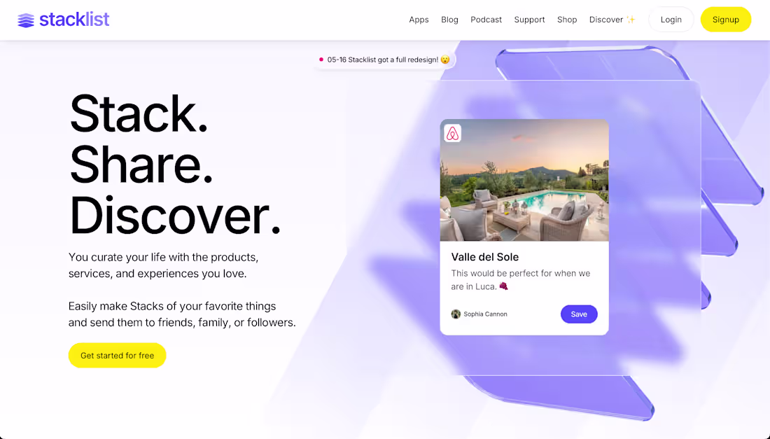 Cover image for Stacklist Development