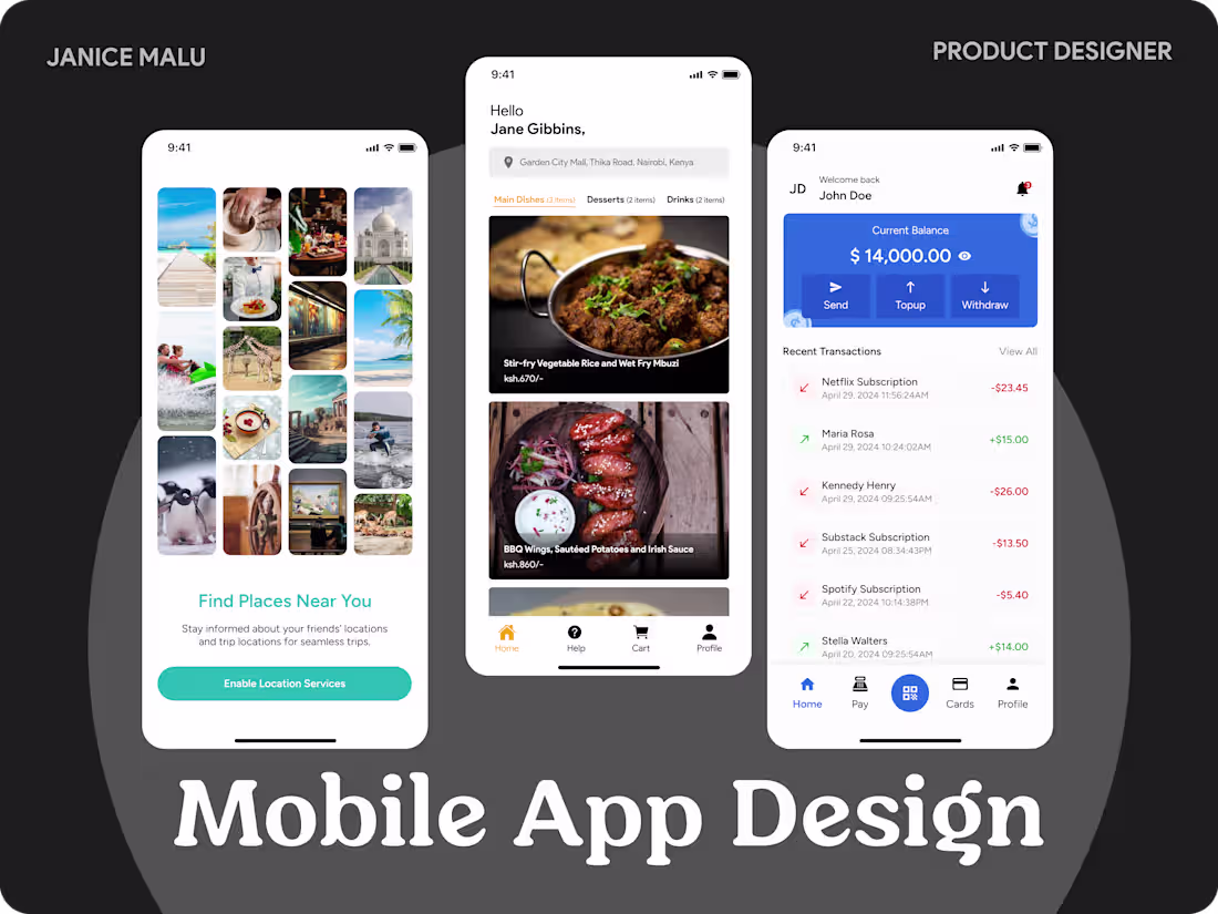 Cover image for Intuitive mobile app interface design