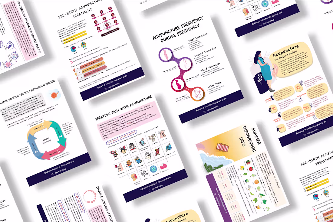 Cover image for Infographs for Balance Houston on Behance