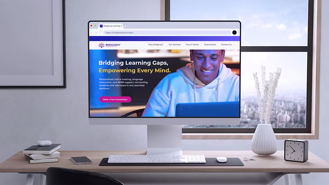 Cover image for Brand Development for Bridgway Learning