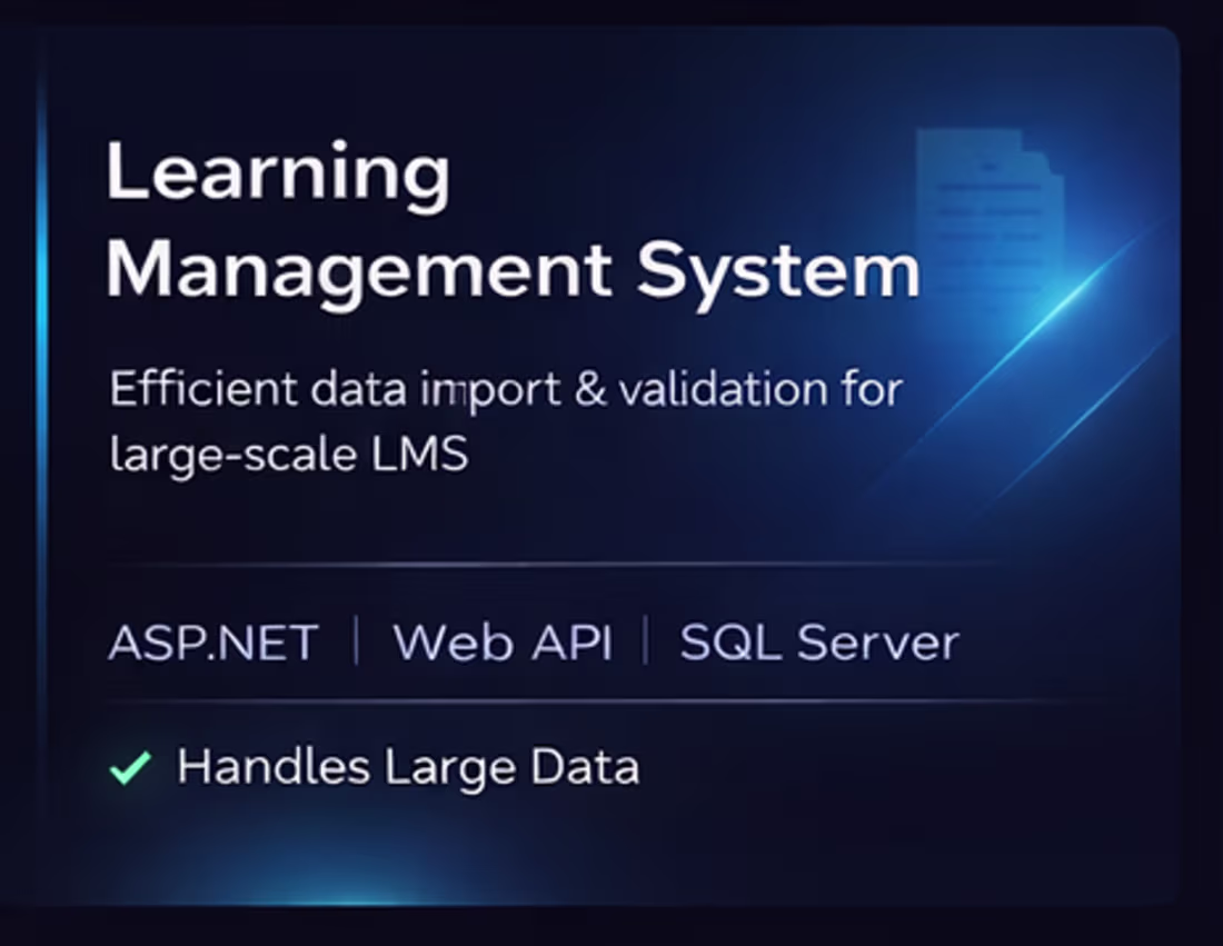 Cover image for Learning Management System (LMS)
Developed scalable