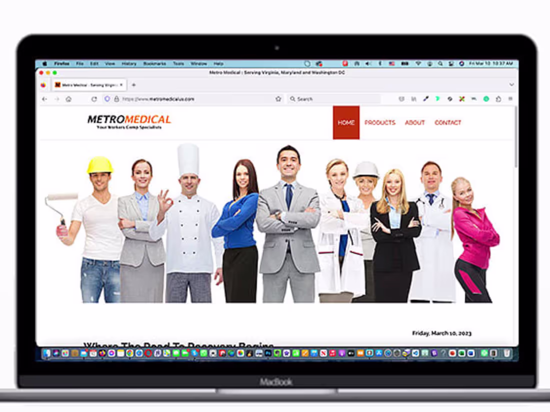 Cover image for Responsive site design for MetroMedical