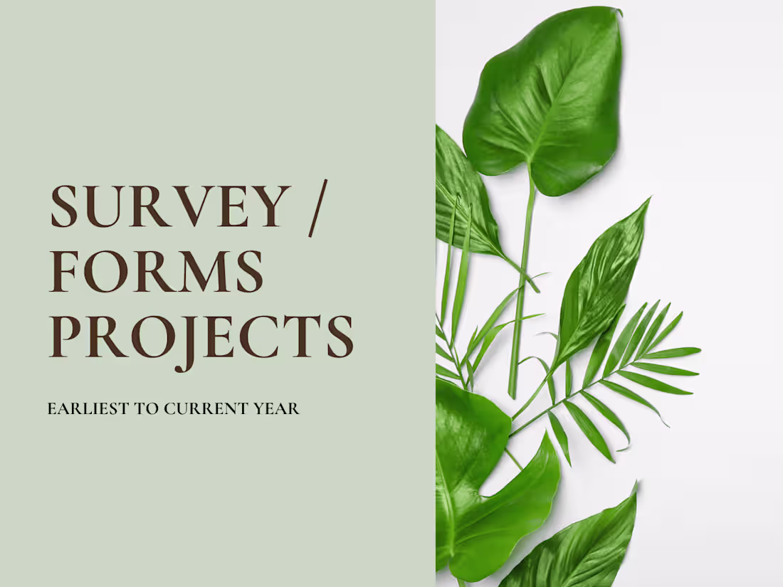 Cover image for Survey / Forms