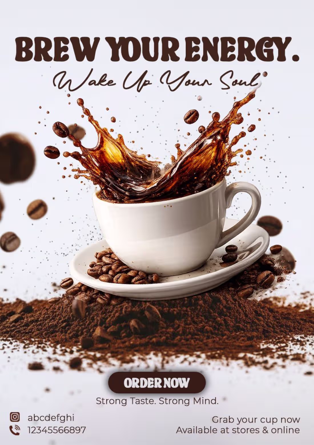 Cover image for High-quality coffee promotional poster design