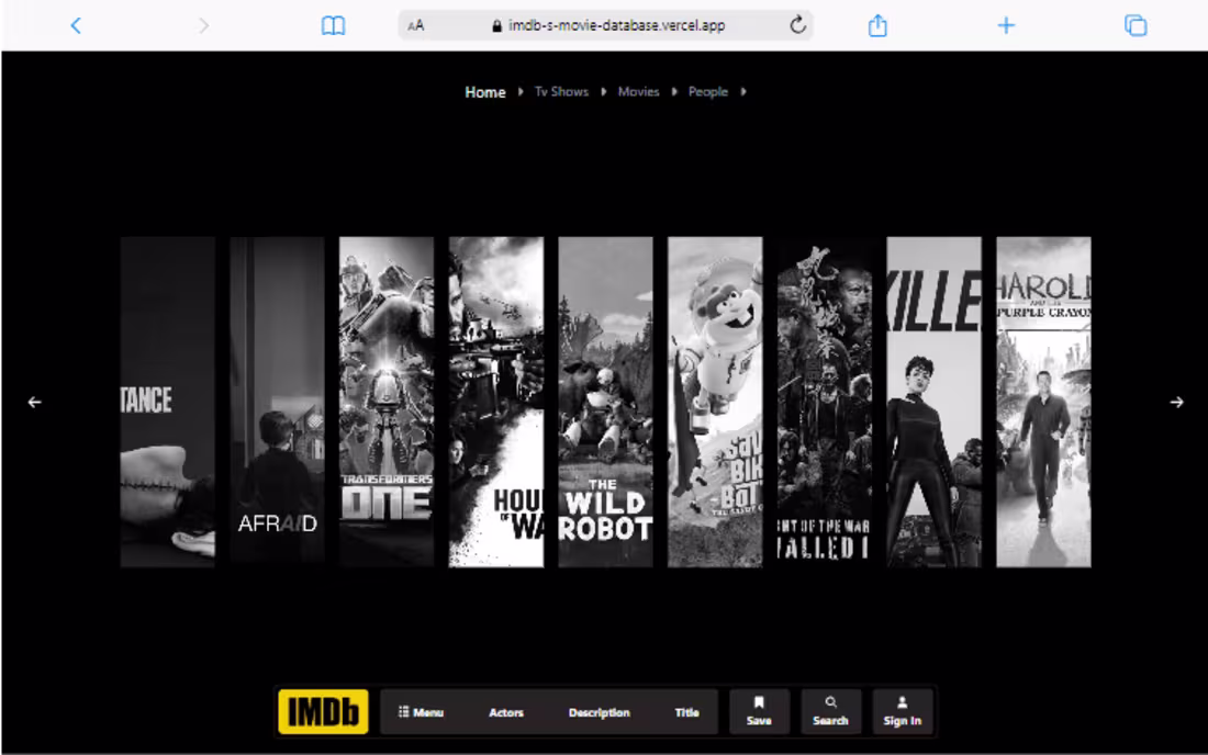 Cover image for IMDB’s Movie Database