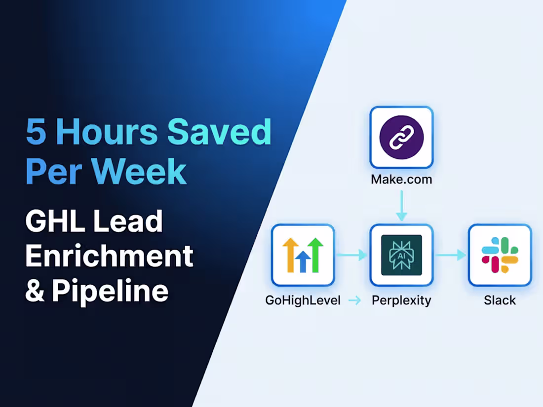 Cover image for Automated Lead Enrichment System for Sales Mentorship