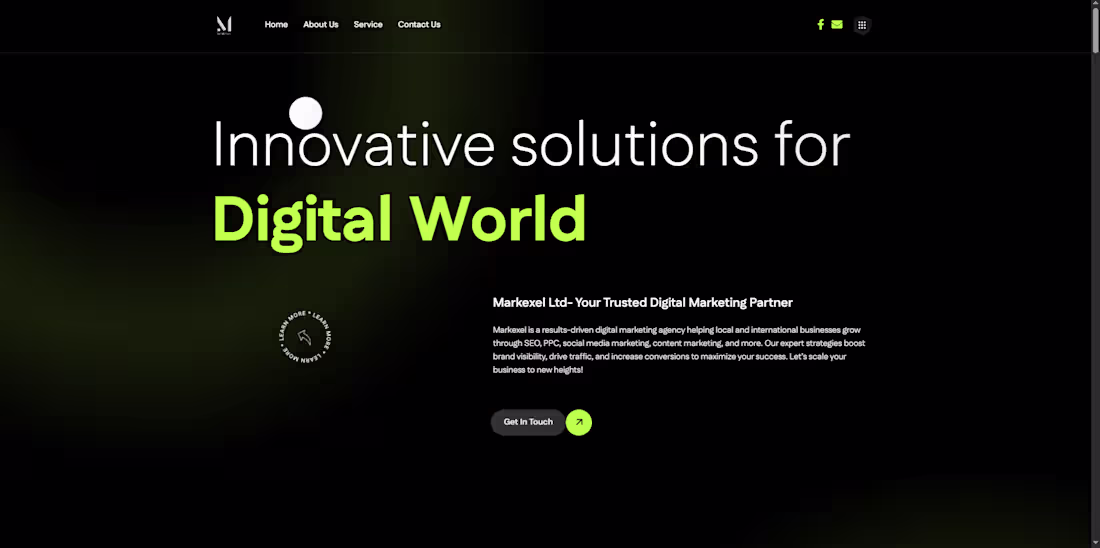 Cover image for A Marketing Agency website of UK