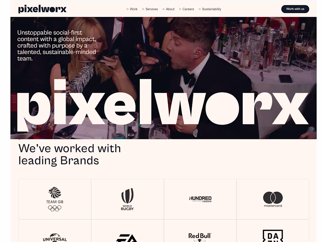 Cover image for Pixelworx Studio: Dynamic Website Development with Framer