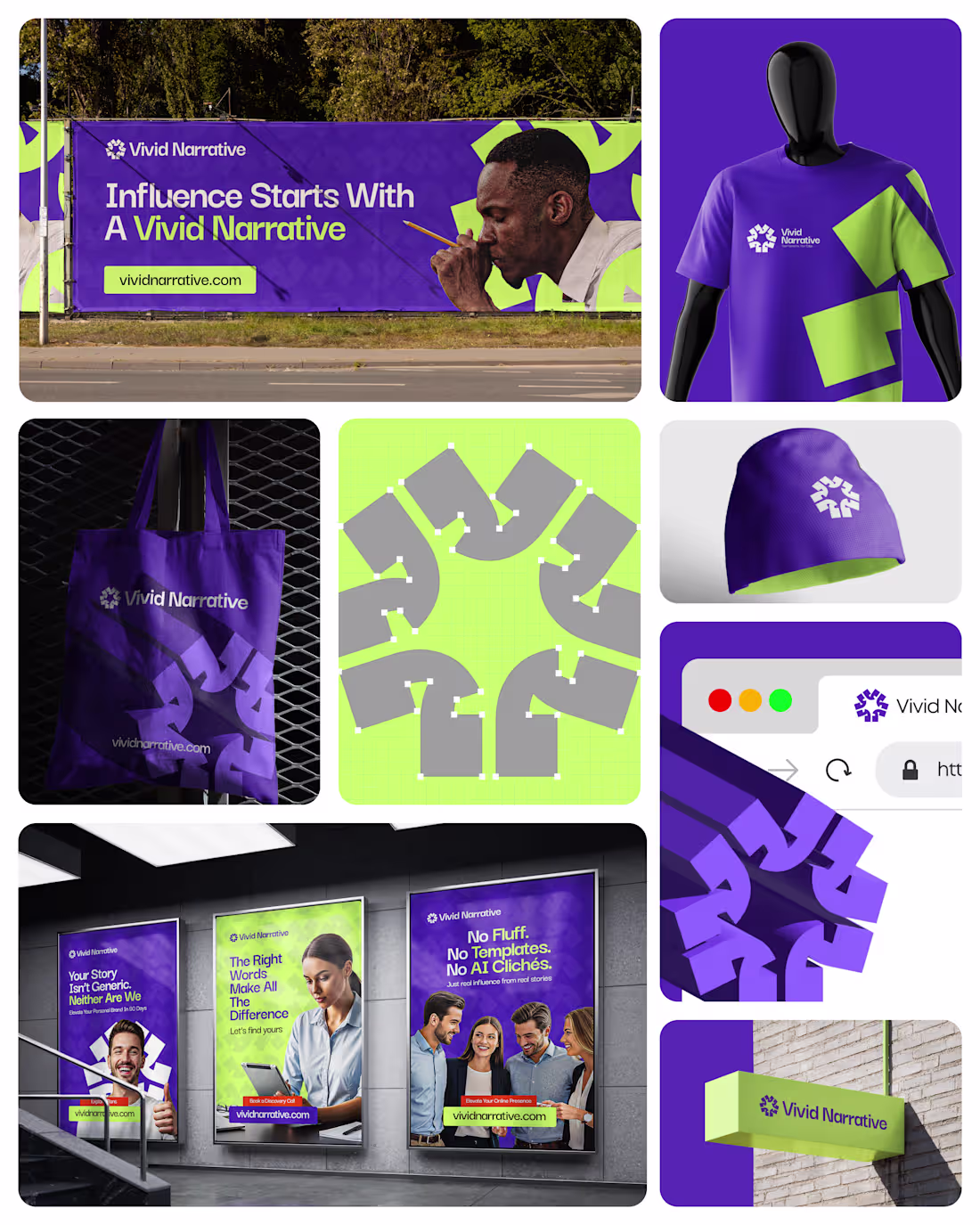 Cover image for Vivid Narrative - Brand Identity Design (2025) Working on th...