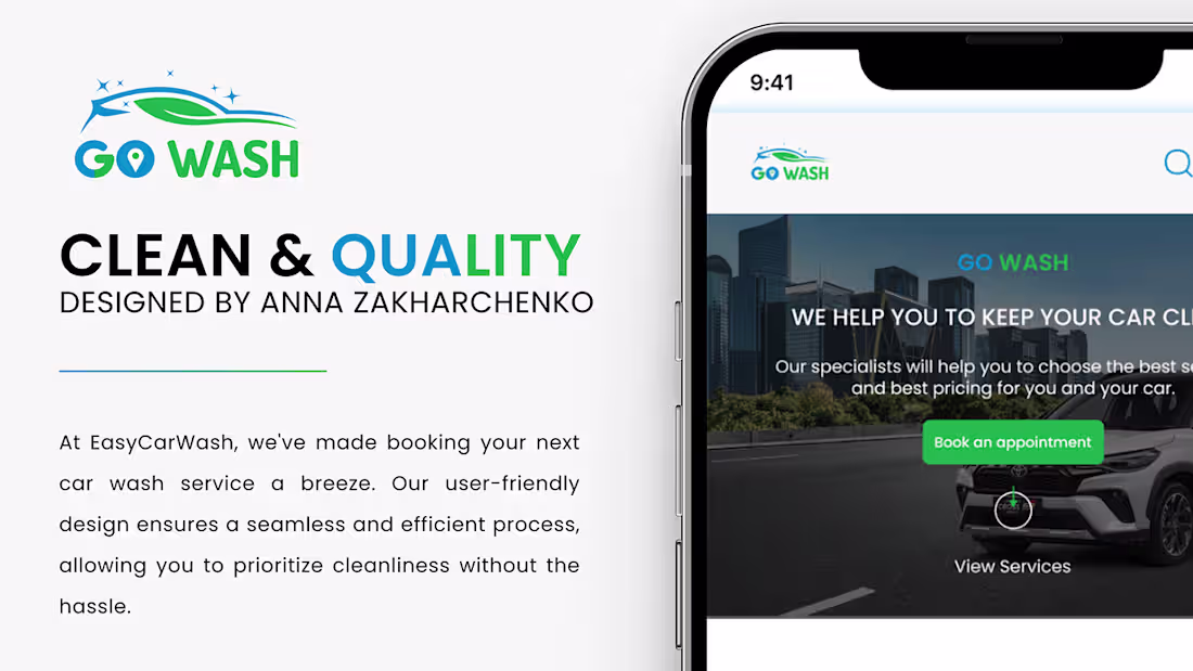 Cover image for Car wash website ( UI/UX design) :: Behance