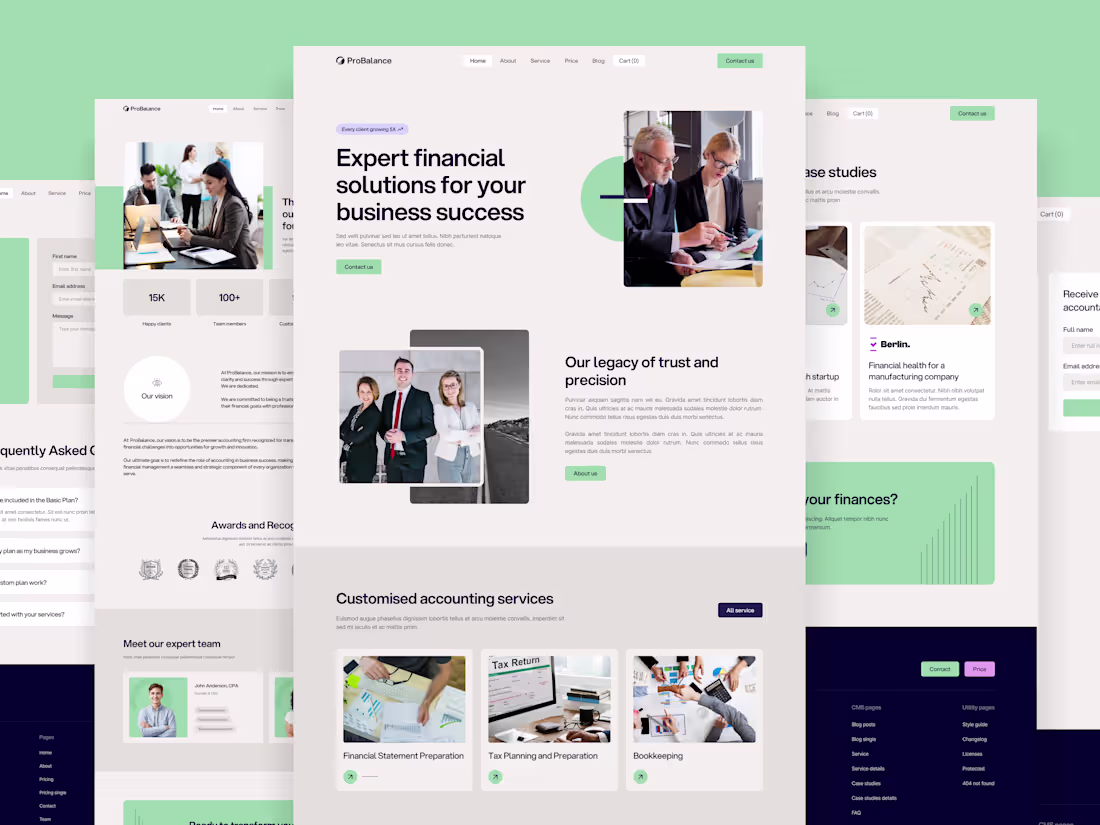 Cover image for ProBalance | Accounting Webflow Website