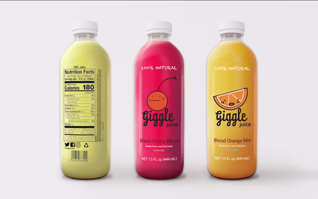 Cover image for Giggle Juice Packaging