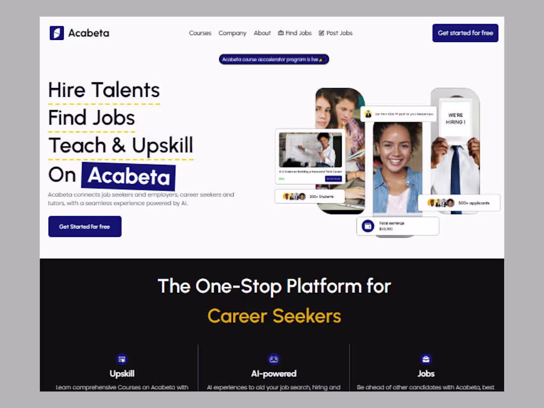 Cover image for Acabeta - Landing Page