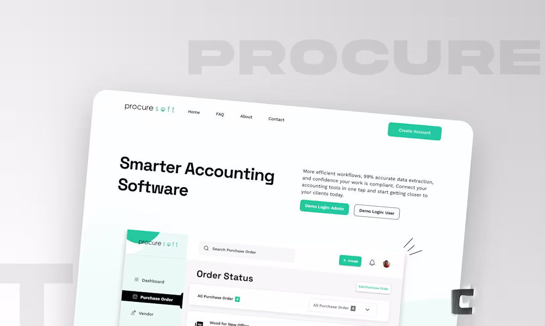 Cover image for Procuresoft Web app :: Behance