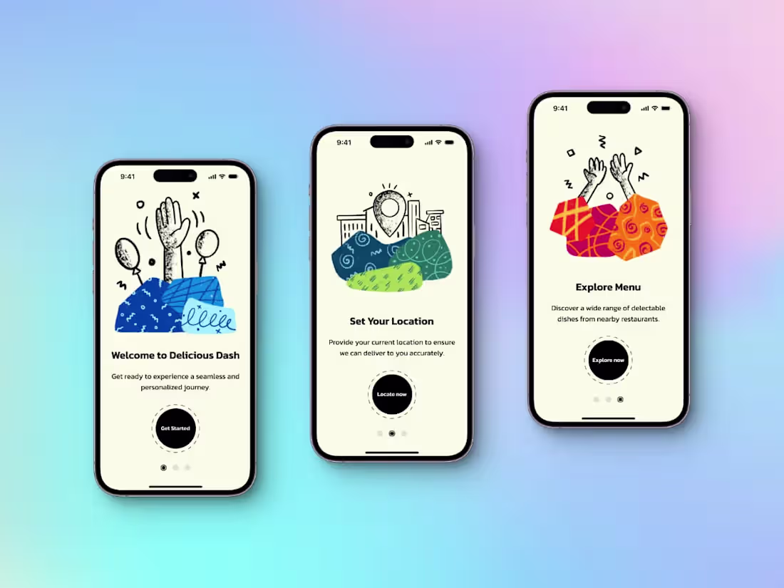 Cover image for Delicious Dash : Food Delivery Application Onboarding Process