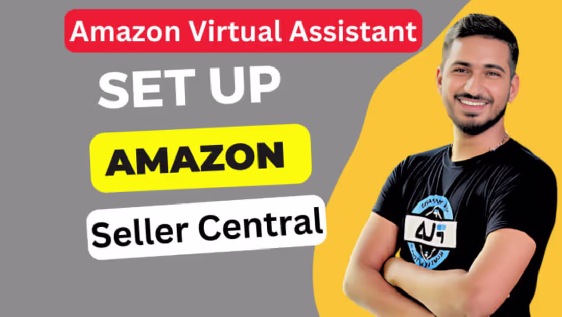 Cover image for I will professionally set up amazon seller account, business an…