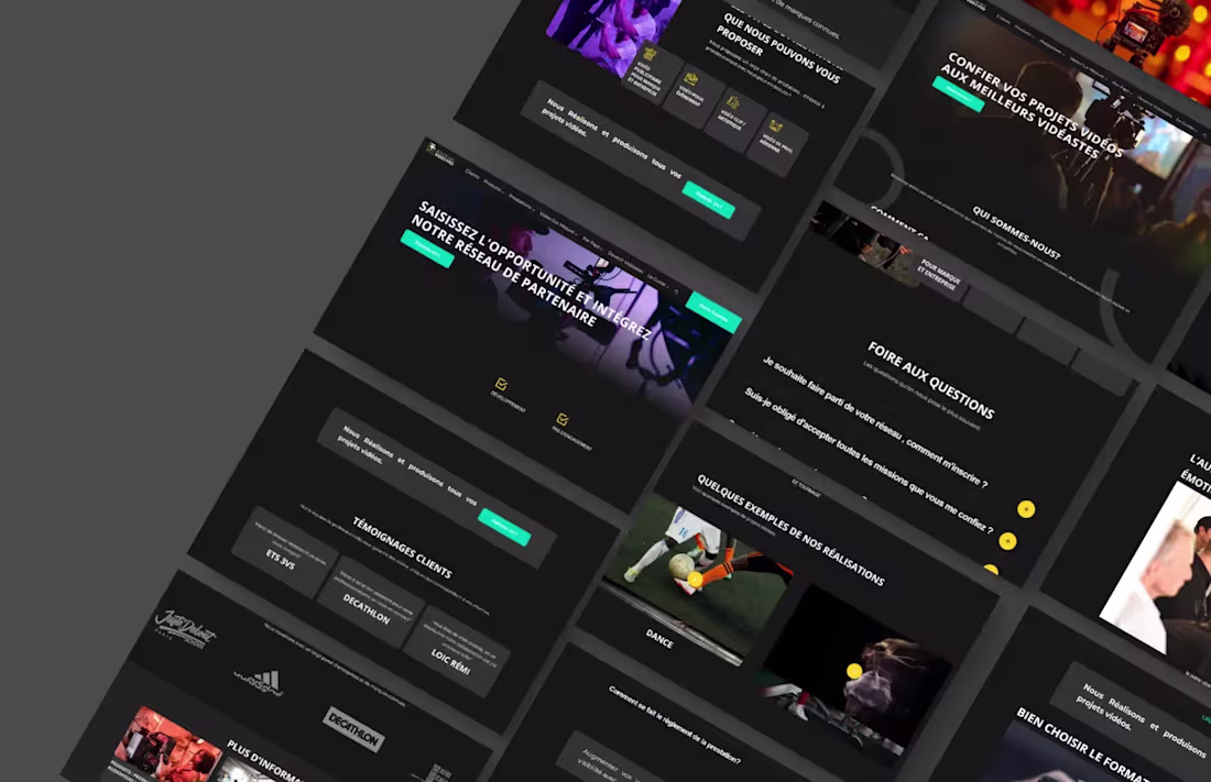 Cover image for BookingVideoPro ( Branding, UX/UI design, Webflow)