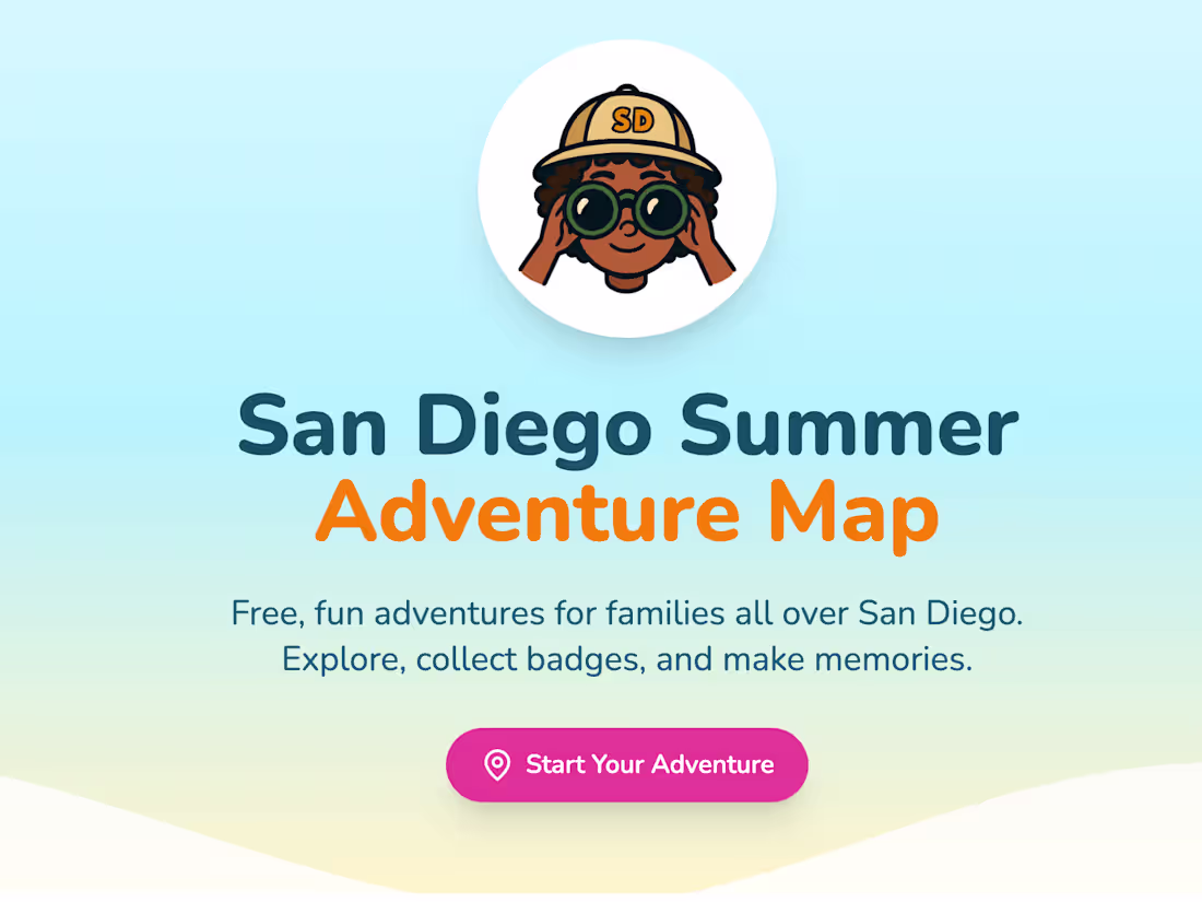 Cover image for San Diego Summer Scavenger Hunt for Kids
