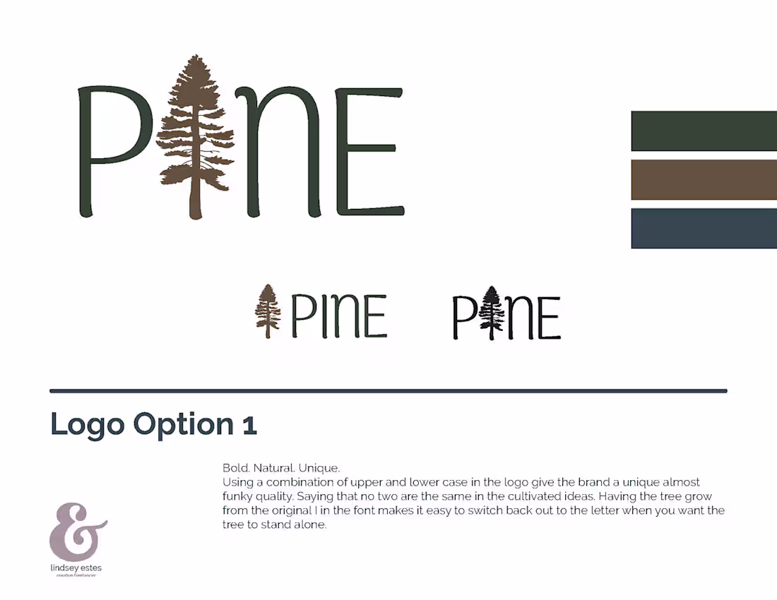 Cover image for PINE - Example of Logo Exploration