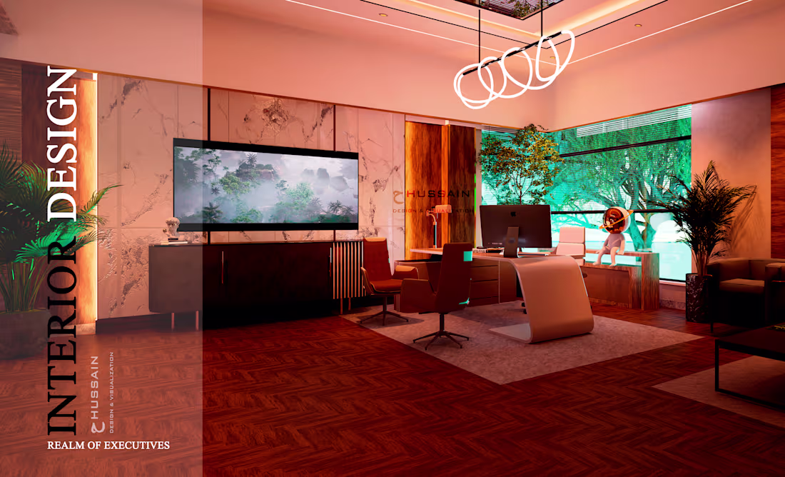 Cover image for EXECUTIVE OFFICE- DESIGN, MODELING & VISUALIZATOIN 