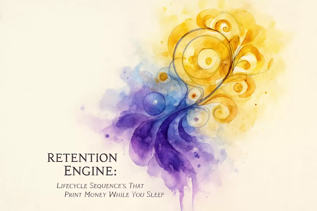 Cover image for Retention Engine: Lifecycle Sequences That Print Money While You Sleep