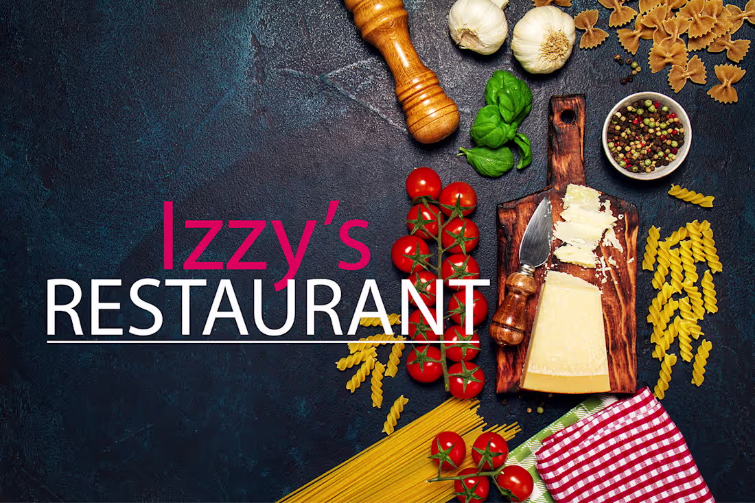 Cover image for Izzy's Restaurant Brand Menu: Behance