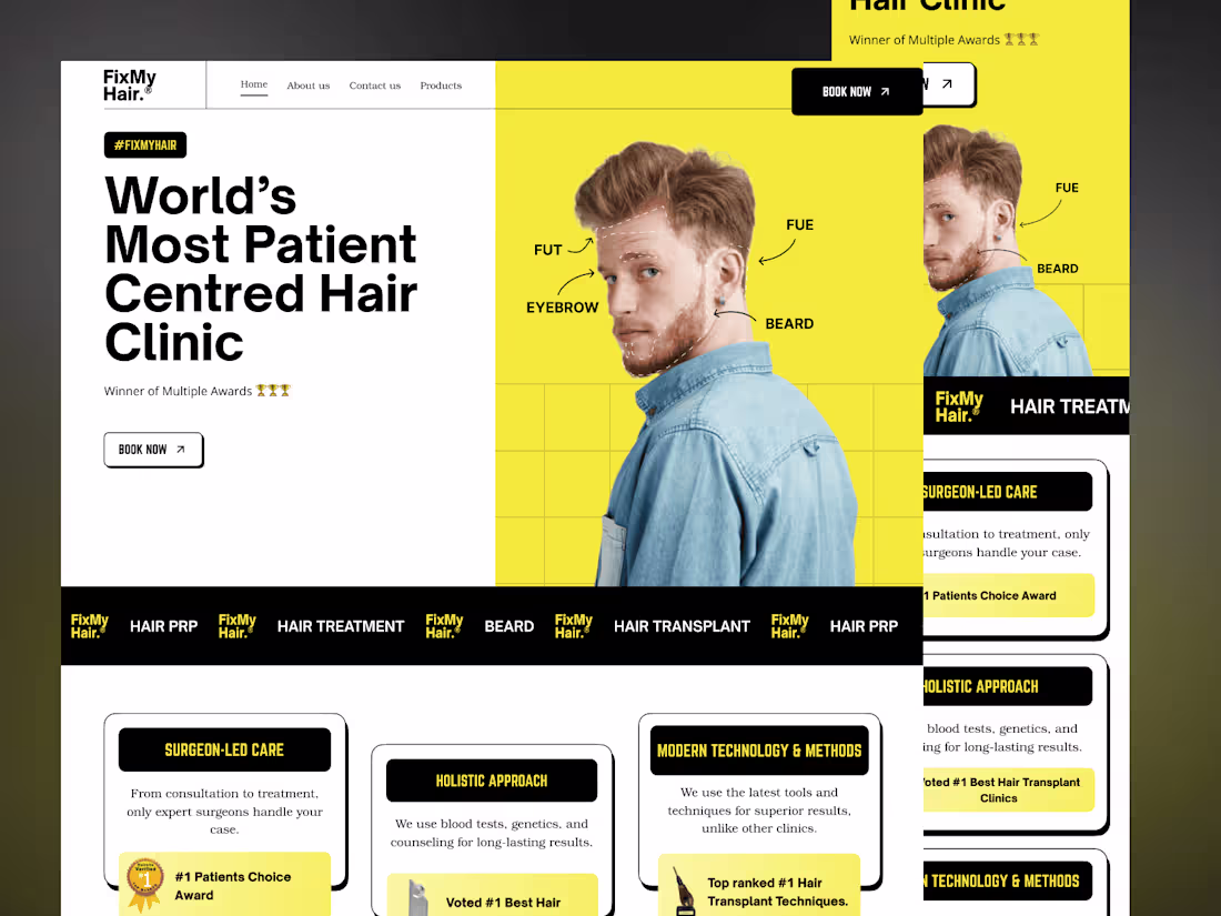Cover image for Fix My Hair – Landing Page